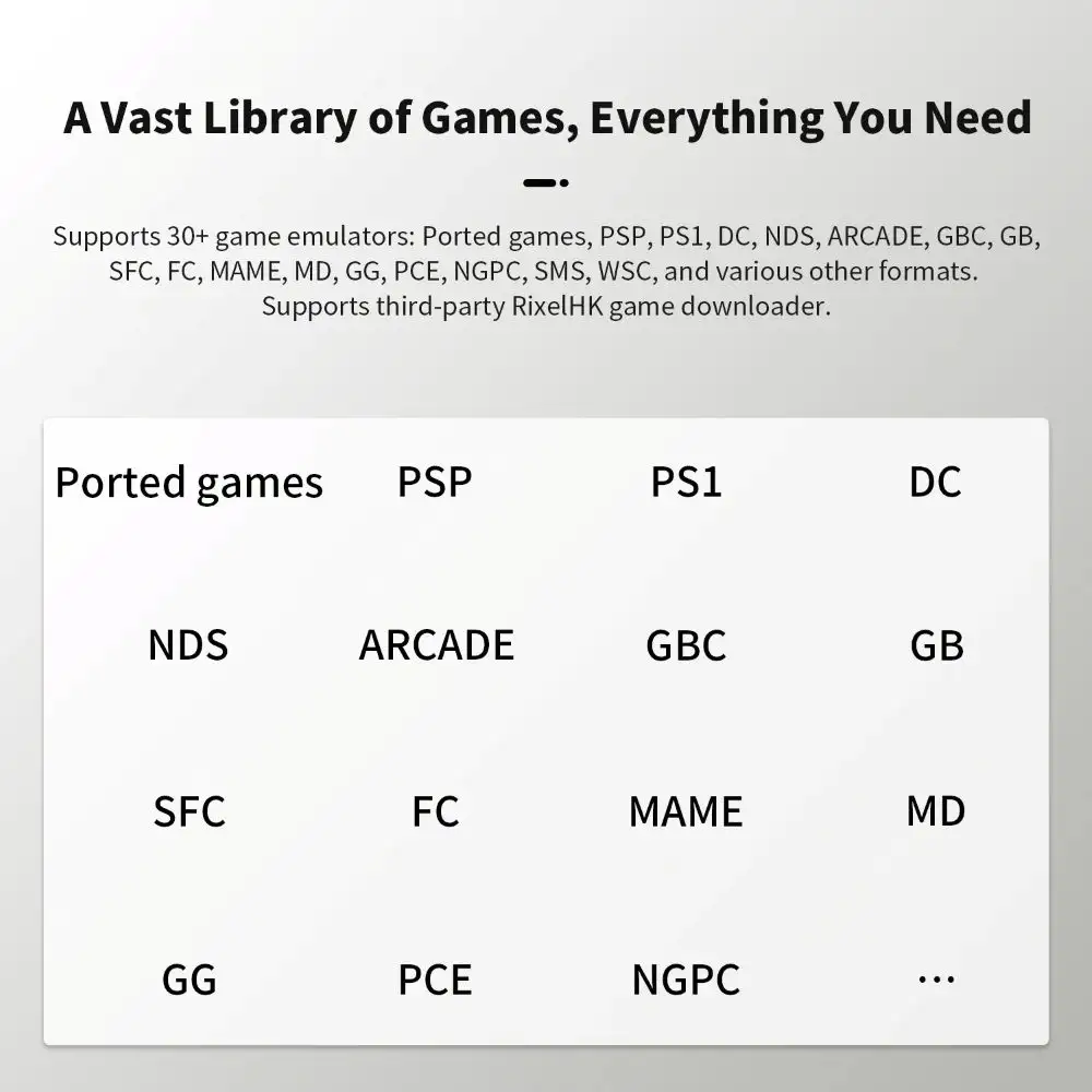 Anbernic RG34XX SP emulators