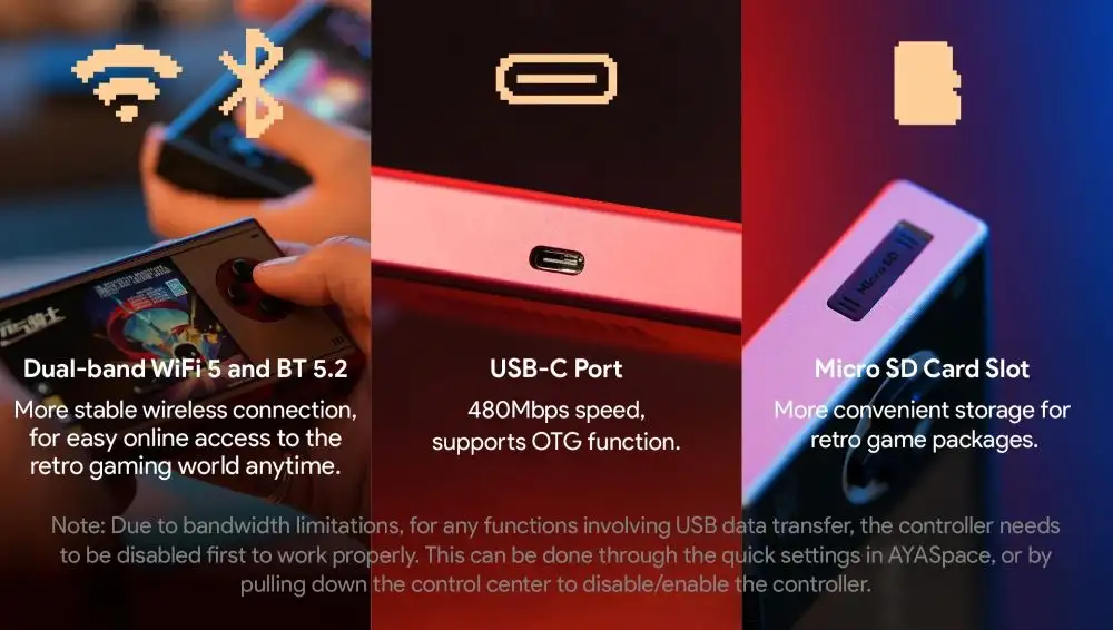 Ayaneo Pocket Micro Classic connectivity