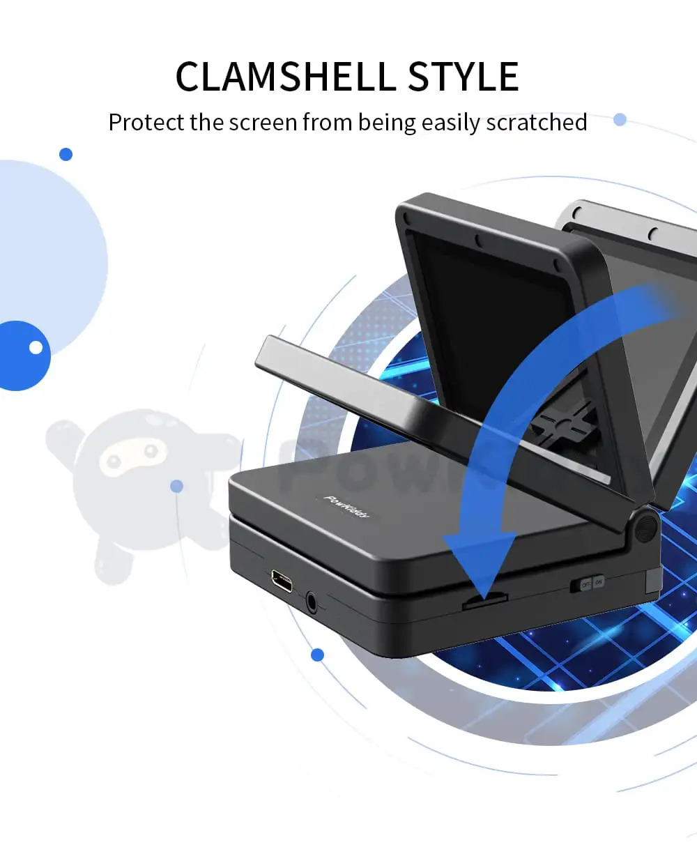 Powkiddy v90 clamshell