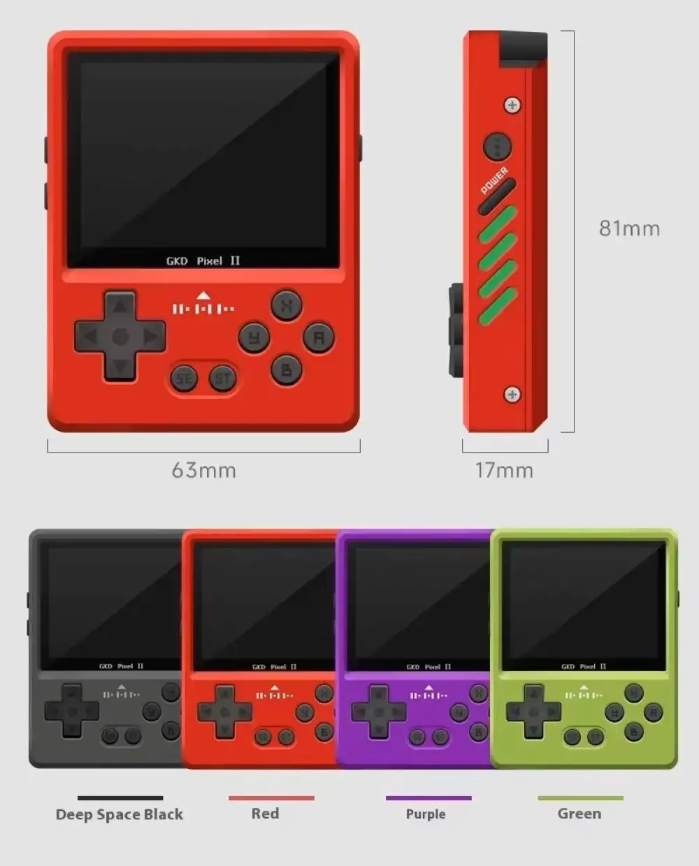 Game Kiddy GKD Pixel 2 screen