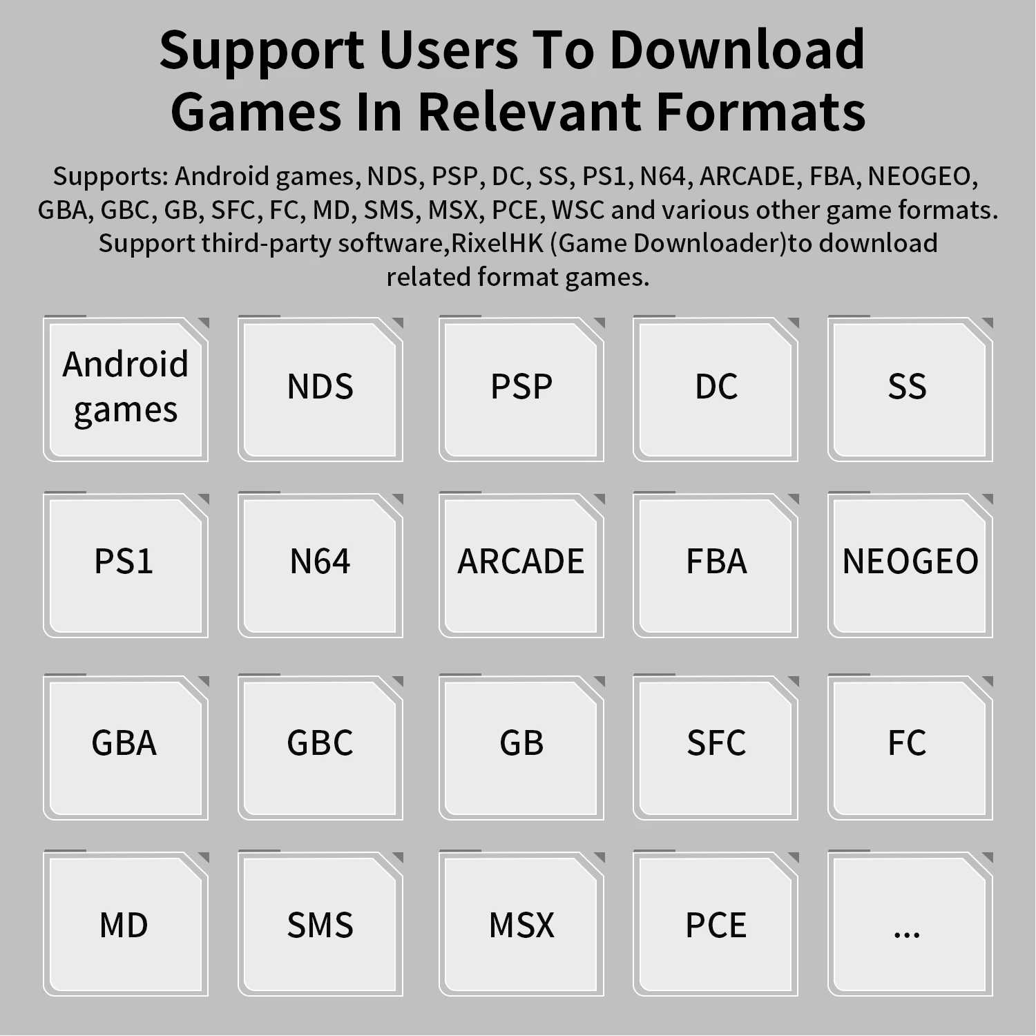 Anbernic RG DS Emulators Anbernic RG DS Emulators