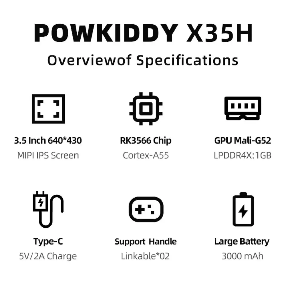 Powkiddy X35H connectivity
