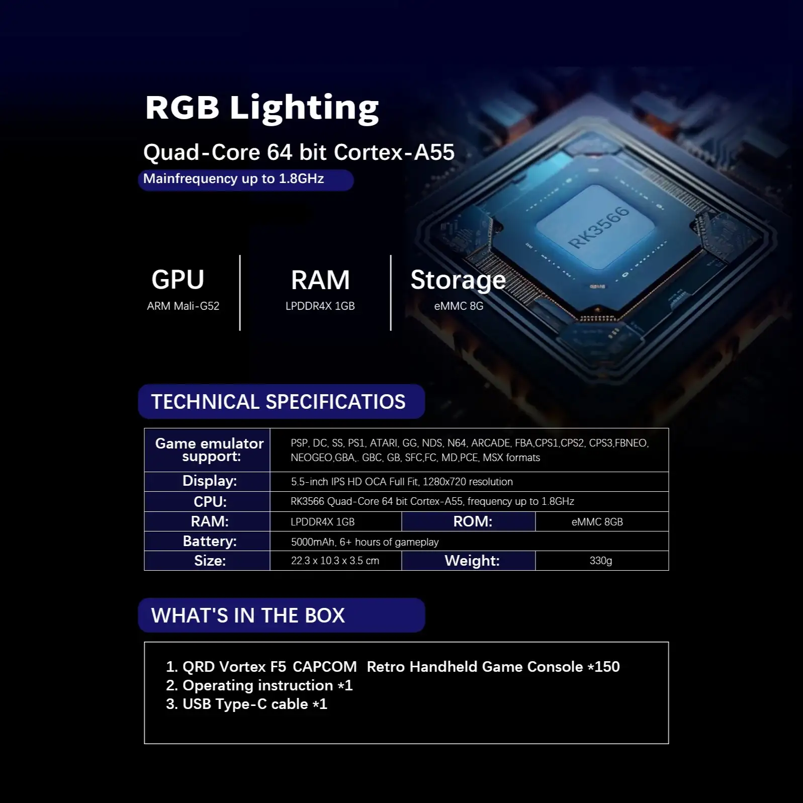 QRD Vortex F5 chipset